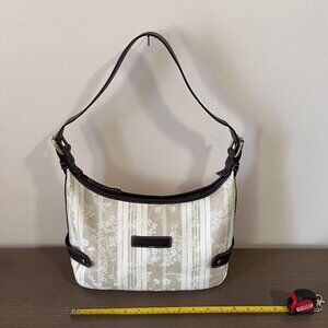 Longchamp Beige and Brown Shoulder Bag